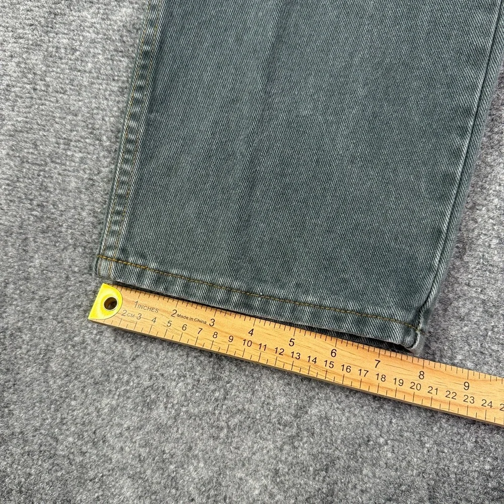 Arizona Mens Loose Fit Jeans 32x33 Green Baggy Straight Y2K Skater Vintage